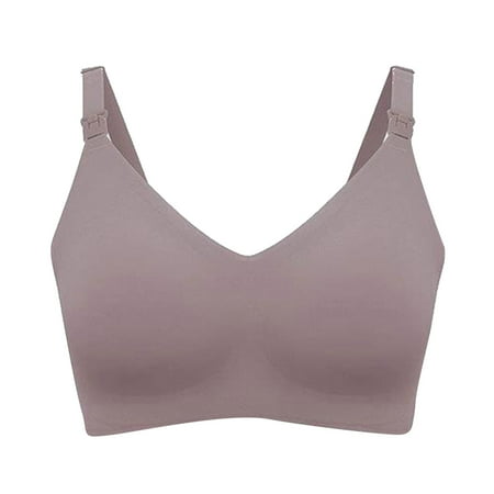 

eczipvz Lingerie for Women Naughty Women s Plus Size Minimizer Bra for L Bust Full Coverage Figure Non Padded Wirefree Grey L