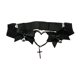 thumbnail image 5 of Liga con forma de corazón, cómoda y moderna, accesorio de disfraz, liga elástica para el muslo para fiestas. Negro, 5 of 8