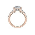thumbnail image 2 of 1.70 Carat Excellent Princess Cut Natural Diamond Solitaire with Accents Beautiful Ring for Anniversary Solid 18K Rose Gold Size 4.5, 2 of 8