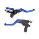 thumbnail image 5 of 1 Pair 7/8in Brake Master Cylinder Lever Universal Motorcycle Handlebar Kit with Reservoir Carbon Fiber Hand Guard Blue, 5 of 5