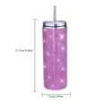 thumbnail image 3 of Termos De Diamante Termos de diamante de 600 ml, botellas de aislamiento a prueba de fugas, vasos de paja al vacío (rosa) Likrtyny Libre de BPA, 3 of 8