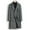 Dark Gray, variant on Wyobmus Mens Casual Trench Coat Slim Fit Notched Collar Long Jacket Overcoat Double Breasted Pea Coat Wih Pockets Olive Green
