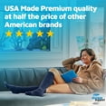thumbnail image 3 of Made in USA - Compression Knee High for Men and Women15-20mmHg - Navy, Large, 3 of 11