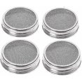 thumbnail image 1 of 4-pack Stainless Steel Sprout Jar Lid Kit For Excellent Ventilation Wide Mouth Mason Jars Mason Jars, 1 of 4