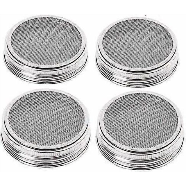 4-pack Stainless Steel Sprout Jar Lid Kit For Excellent Ventilation Wide Mouth Mason Jars Mason Jars