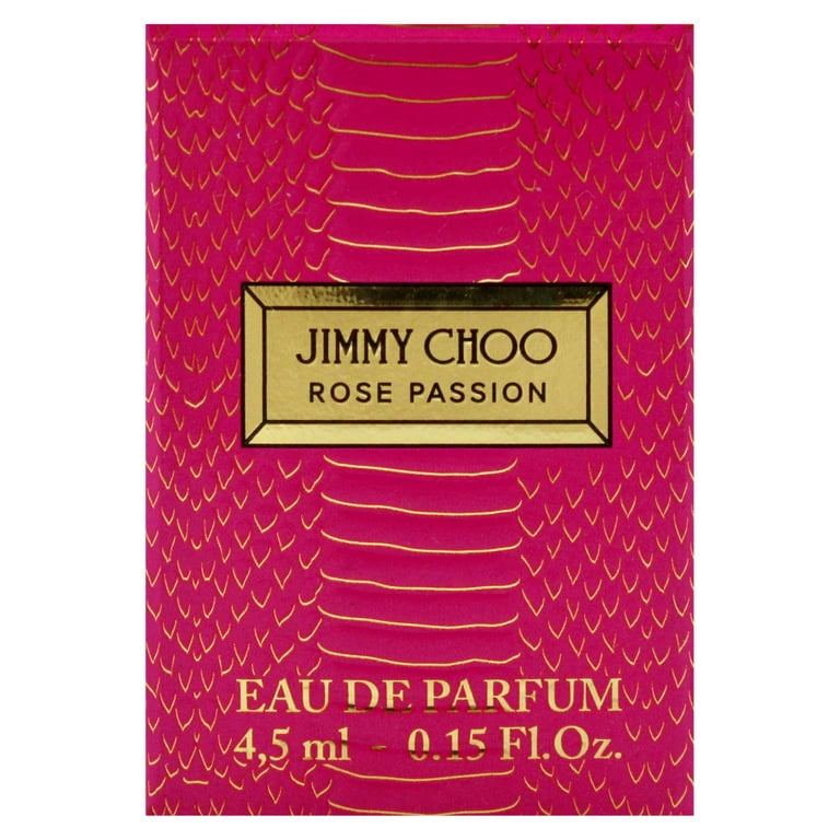 Jimmy Choo Rose Passion, 0.15 oz EDP Splash Mini, Floral Vanilla