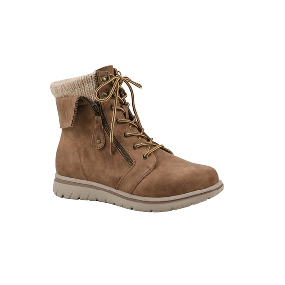 Mountain Sole Women's Cozy Hiker Boots, Wide Width