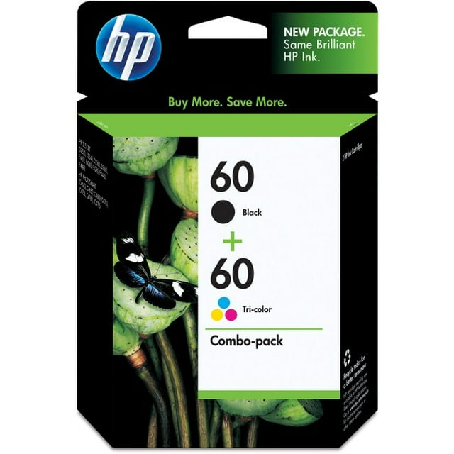 HP 60 Tri-clr/Blk Ink Crtg Com HP N9H63FNHP