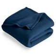 thumbnail image 3 of Bare Home  Lightweight Polar Fleece Blanket Dark Blue King, 3 of 5