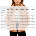thumbnail image 3 of BXJX Girls Fleece Jackets, Long Sleeve Stand Collar Zip‑Up Casual Outerwear with Pockets Khaki Size 12-13 T, 3 of 9