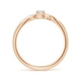 thumbnail image 2 of ANGARA Natural 0.13 Ct. Diamond Solitaire Promise Ring in 14K Rose Gold for Women (Ring Size: 3.5), 2 of 9