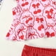 thumbnail image 5 of Sombreros de Verano para Niños para Niñas Impreso Traje de Baño de Cuerpo Dividido con Sombrero para la Playa Y la Piscina, 6M-4Y, 5 of 8