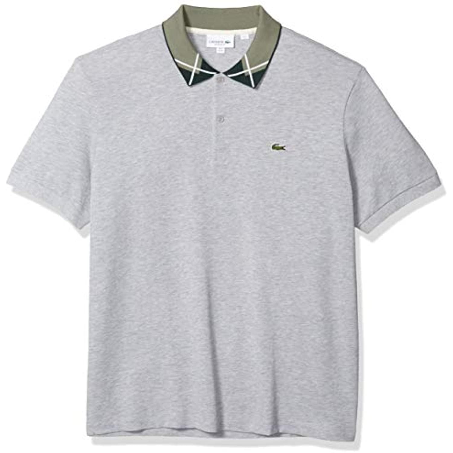 unse Med andre band nationalisme Lacoste Mens Short Sleeve 2 Ply Pique Argyle Polo Regular Fit Polo Shirt,  Silver Heathered, XXL - Walmart.com