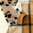 thumbnail image 6 of 7Y Big Girls Clothes Big Girls Outfits 8 Years Big Girls Long Sleeve Top Plaid Skirt 2PCS Girls Fall Winter Clothing Set Brown, 6 of 8