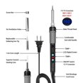 thumbnail image 3 of Kit de herramientas de accesorios para impresora 3D, herramienta de suavizado, herramienta de limpieza para agujas: 1 soldador con 8 cabezales de recorte de latón, 1 conector Bczamd, 3 of 9