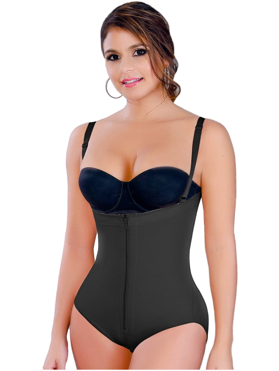 Salome 0215 Women Strapless Bodysuit Shaper Fajas Reductoras y Moldeadoras Beige