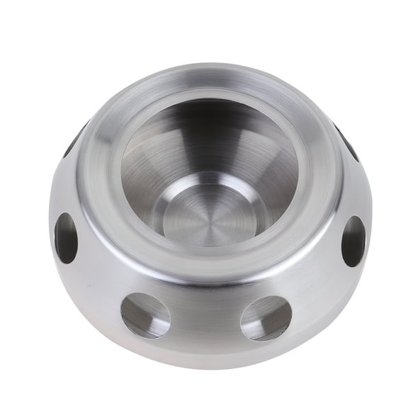 Household Stainless Steel Tea Heater Milk Warmer Tea Stove Candle Stand Candle Holder for Home (Silver)