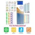 thumbnail image 3 of 44 Piece Mandala Dotting Tools DIY Painting Stencils Ball Palette Paint Brushes Multifunction Embossing Dot Kit for Canvas Rocks Coloring Drawing Crafting Art Supplies Handwork Decoration, 3 of 7