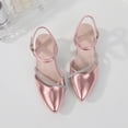 thumbnail image 4 of Hollow-Out Breathable Princess Heel Sandals For Girls Spring/Summer Style Soft Sole Bow-Decorated Slippers For Medium And Large Children., 4 of 6