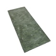 thumbnail image 2 of Rugsotic Carpets Hand Knotted Wool Area Rug 2'6''x10' Green Contemporary Runner Indoor Rug for Living Room, Bedroom Antimicrobial L00515, 2 of 8
