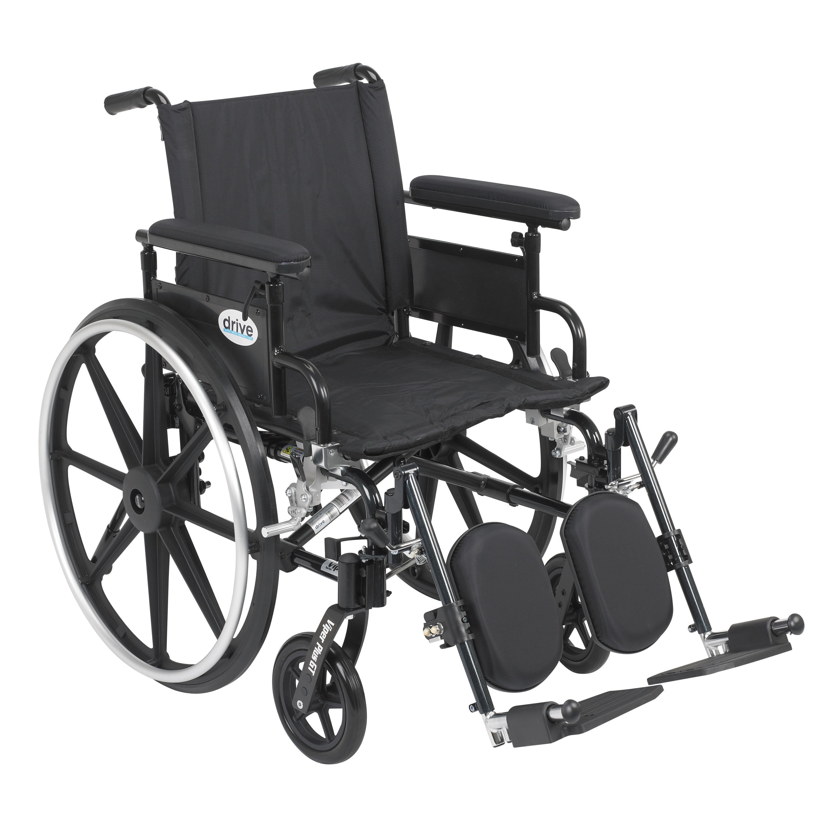 Drive Medical Viper Plus GT Wheelchair with Flip Back Removable