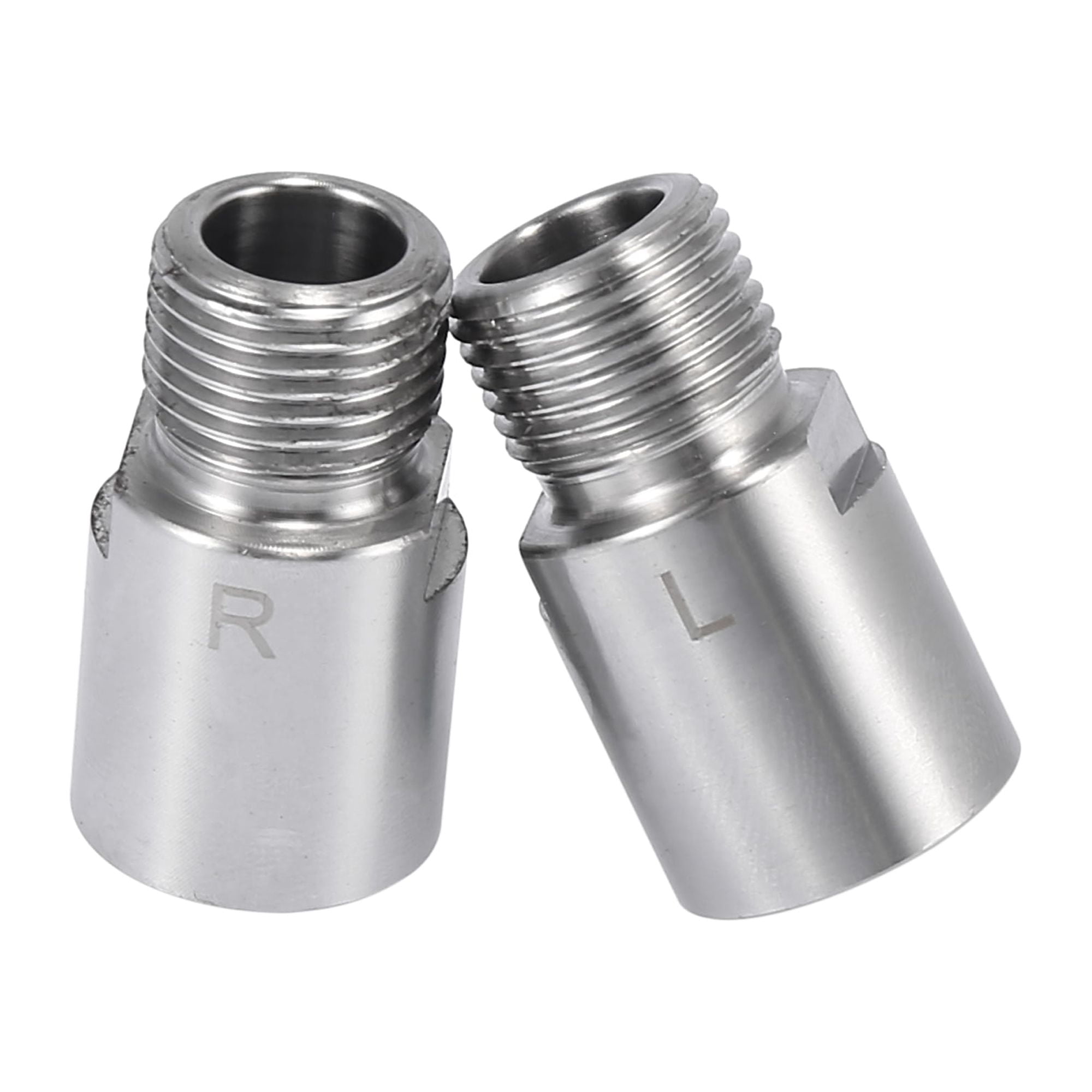 Unique Bargains Left Right Bicycle Pedal for 9/16 Inch Threaded Pedals Silver Tone