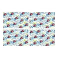 thumbnail image 2 of MKHERT Watercolor Cornflower Floral Pattern Placemats Table Mats for Dining Room Kitchen Table Decoration 12x18 inch,Set of 4, 2 of 4