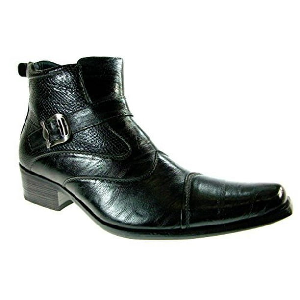 J'aime Aldo - Delli Aldo Men's 606001-Black Two Texture Ankle High ...