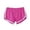 AA-Hot Pink208, variant on Womens Elastic Waist Shorts Contrast Binding Dolphin Bottoms Soft Athletic Workout Hotpants Navy