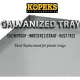 thumbnail image 4 of KOPEKS - Heavy Duty Multipurpose Replacement Metal Tray - Galvanized - Rust & Crack Proof - Several for Pet Crates, Grease Trap and Others, 4 of 6