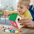 thumbnail image 5 of Crafts for Kids Ages 4-8 - 2 DIY Birdhouse Kit - Build and Paint a Birdhouse (Includes Paints and Brushes) Wooden Arts for Girls Boys Toddlers Ages 3-, 5 of 5