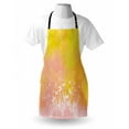 thumbnail image 3 of Watercolor Apron Spring Meadow with Silhouette of Flower Grass and Butterfly Artwork, Unisex Kitchen Bib Apron with Adjustable Neck for Cooking Baking Gardening, Earth Yellow Pale Pink, by Ambesonne, 3 of 3