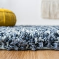 thumbnail image 4 of SAFAVIEH Pro Lux Marie Geometric Shag Area Rug, Blue/Ivory, 6'7" x 6'7" Round, 4 of 8