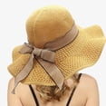 thumbnail image 2 of BYHONG Womens Summer Dress Hat Wide Leaf Flower Bridal Shower Hat Sun Hats Beach Hat Sun Hats Yellow, 2 of 8