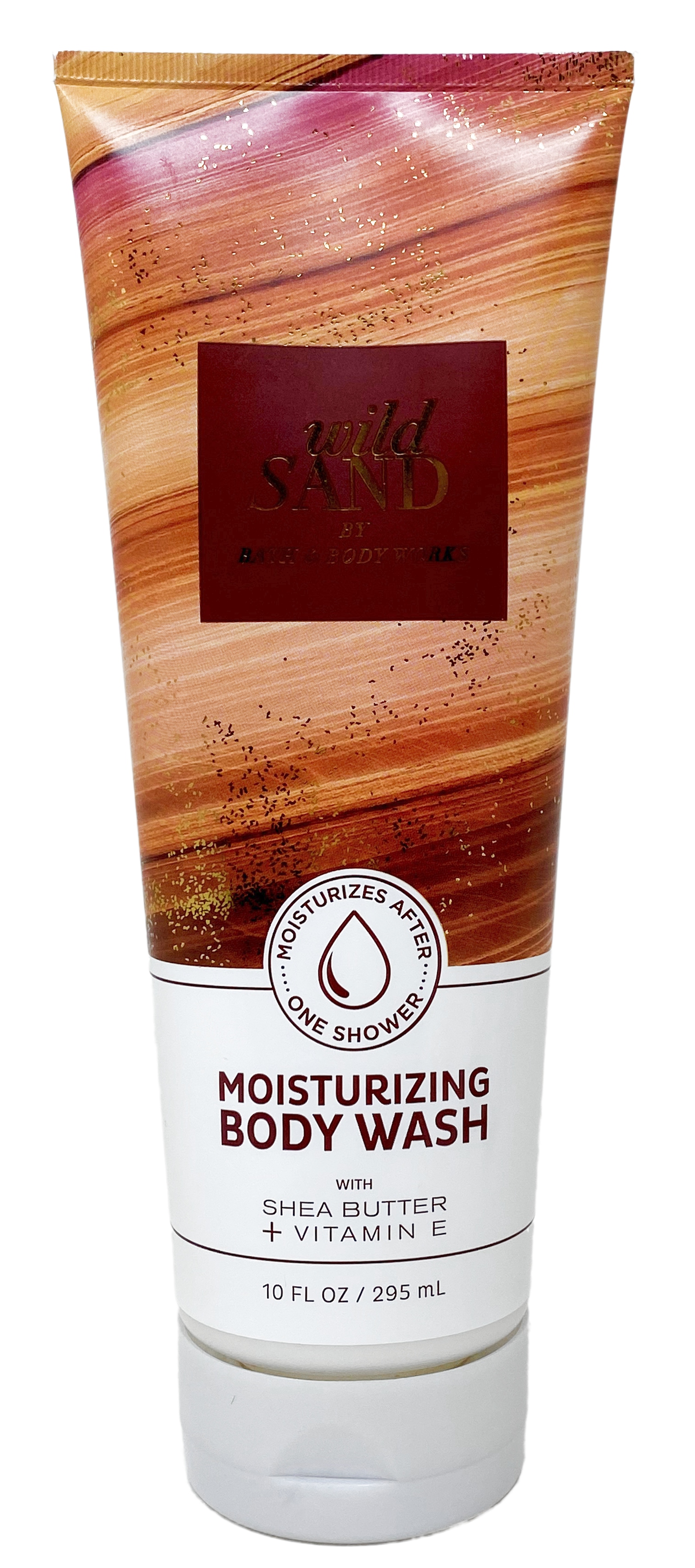 Bath & Body Works Wild Sand- Pack of Two- Moisturizing Body Wash with a Himalayan salts Spring Sample Soap.