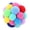 A, variant on Pet Toy Bell Ball, Plush Interactive Crinkle Sound Squeaky Indoor Fun Self-Play Exercise Tool Colorful Soft Textile Material Boredom Relief for Small Dogs Cats