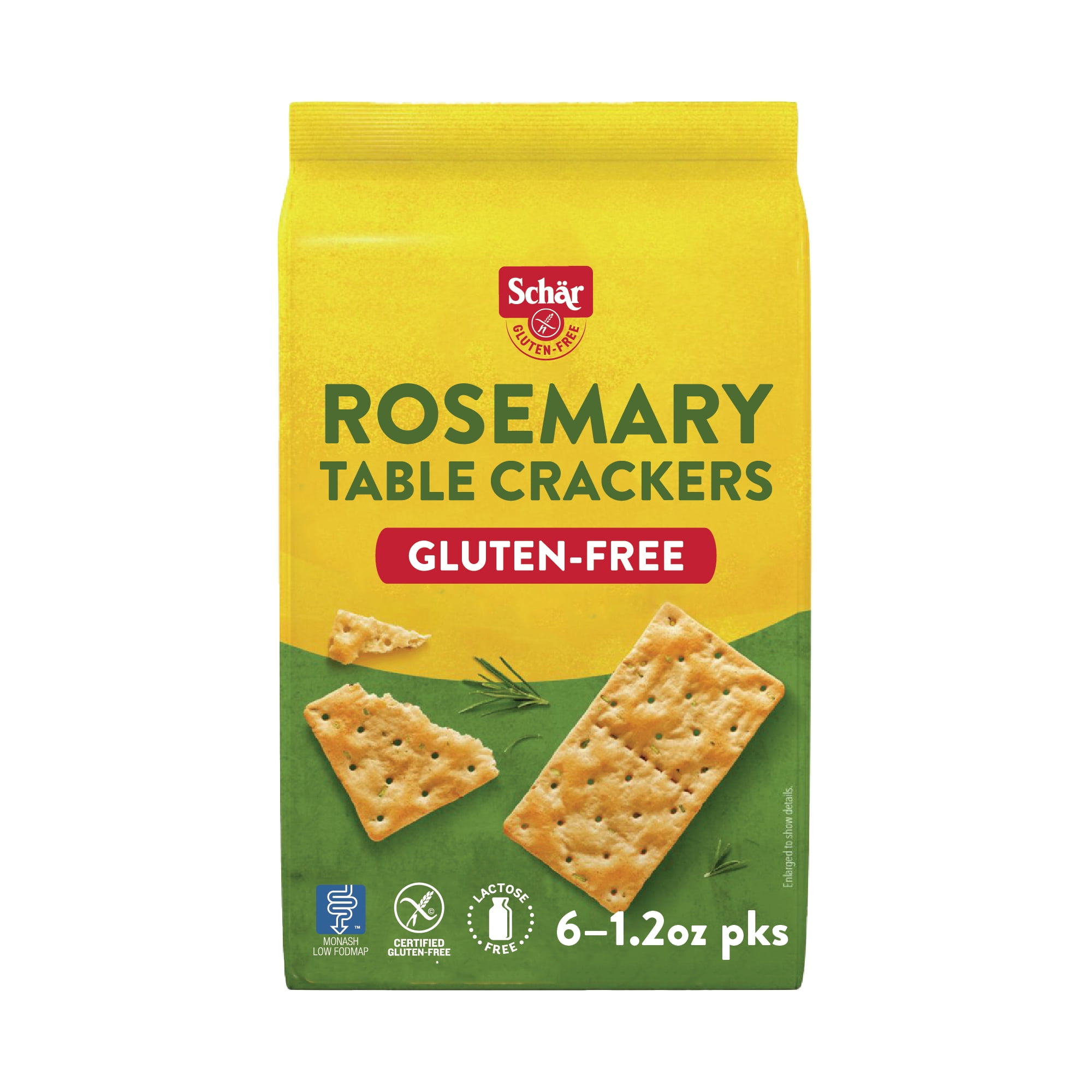 (2 pack) Schar Gluten-Free Rosemary Table Crackers with Sea Salt, 1.2 oz