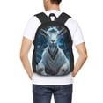 thumbnail image 4 of Fuzoiu Forest Meditating Goat Print Large Capacity Backpack,Travel Backpack,Laptop Bag,College School Rucksack Bag,for School, Travel & Outdoor Activities, 4 of 6