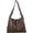 Coffee, variant on CoCopeaunt Women Retro Hobo Shoulder Bag Faux PU Leather Crossbody Top Handle Bag Long Strap