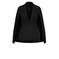 thumbnail image 3 of City Chic Women's Plus Size Emma V-neckline Cape-like Sleeves Jacket, 3 of 5