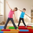 thumbnail image 6 of BalanceFrom 8-Foot Folding Foam Balance Beam, PU-Covered High-Density, Multicolored, 6 of 8