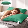 thumbnail image 3 of Luxury Sleeping Pillow for Stomach & Side Sleepers - Comfortable Pillow with Down Filling & Memory Foam - 1pcs, 3 of 7
