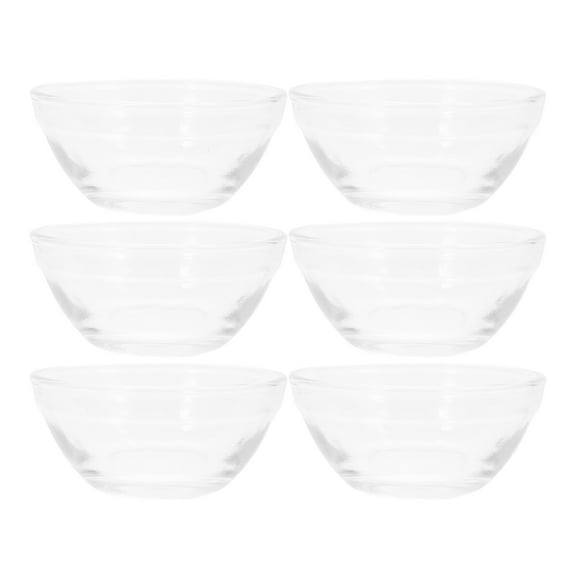 10pcs Clear Glass Pinch Bowls Small Prep Dishes Stackable Ingredient Bowls for Spices Dipping Sauces Ice Cream Toppings