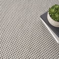 thumbnail image 3 of Nourison Courtyard Indoor/Outdoor Ivory/Charcoal 5' x Square Area Rug (5 Square), 3 of 9