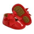 thumbnail image 1 of Baby Girl Princess Flats Ribbon Bow Decor Non-Slip Soft Sole Shoes Princess Fashion, 1 of 8
