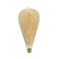 thumbnail image 2 of Aspen Creative 10010-11 ST120 Vintage Edison Decorative LED Light Bulb, 4 Watt Medium (E26) Base, Amber, 2 of 2