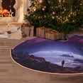 thumbnail image 5 of Fotbe Purple Moon Tree Night Sky Pattern Christmas Tree Skirt, Tree Skirts Plush Christmas Decorations, Christmas Tree Skirts Xmas Decorations Holiday Party Decor-48", 5 of 6