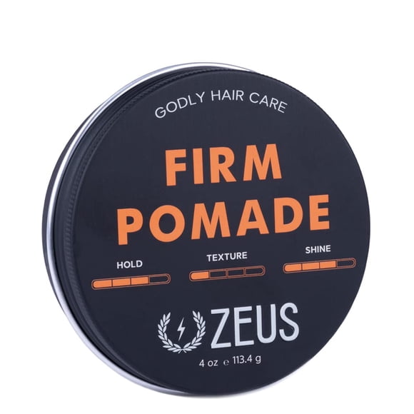 Pomada a base de agua ZEUS Brillo natural que fija durante todo el día - HECHO EN EE. UU. (4 oz.)