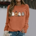 thumbnail image 2 of Sweatshirt for Women Perfect For Daily Wear or Loungewear! The Best Choice for Halloween M Orange Halloween Sweatshirt, 2 of 5