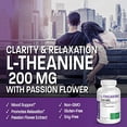 thumbnail image 3 of Bronson L-teanina 200 mg (doble potencia) con hierba de flor de la pasión, suplemento para el control del estrés sin gluten, sin OGM, sin soja, 120 cápsulas, 3 of 5